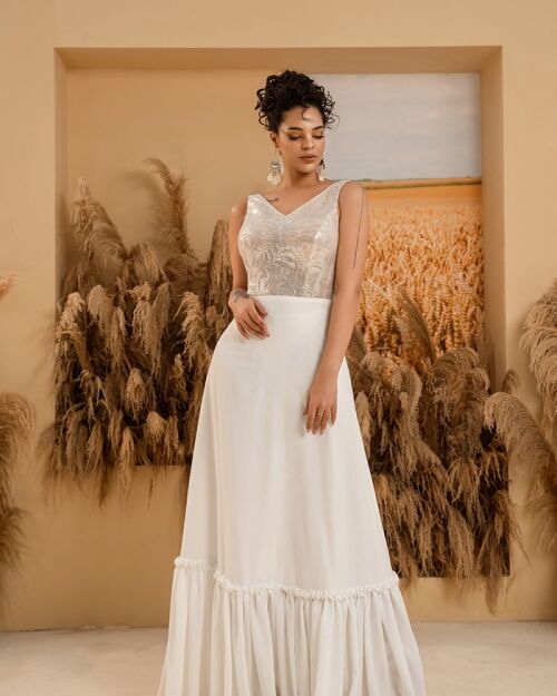 sachin and babi light blue dress Stylish Casual Wedding Dresses in Melbourne
